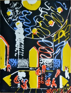 Navarro Baldeweg Juan, litografía, numerado 21-80 y firmado a lápiz en 1986, 65x50 cms (5)