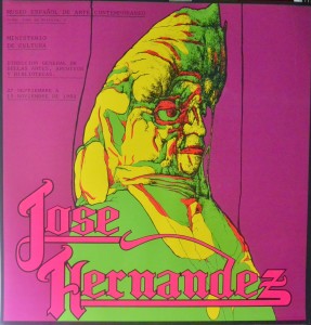 Hernandez José, Cartel litográfico original realizado para el Museo Español de Arte Contemporáneo, diseñado por Nicolás Gless, 1982. 75,5X73 cm (2)