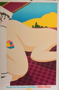 Glaser Milton, Nude on the Music hall floor, top, Cartel litográfico original (díptico), 1978. Medida de cada pieza 91X61 cms (12)