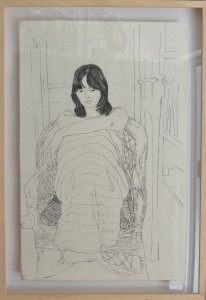 Bellver Fernando, Geli sentada, grabado aguafuerte, enmarcado, 86x61 cms. 550 (9)