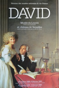 David Jacques-Louis, cartel original exposición en el Louvre en 1.990, 60x40 cms (2)