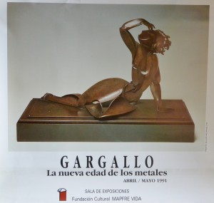 Gargallo Pablo, cartel original exposición en Fundacion Mapfre en 1.991, 67x70 cms. 26 (1)