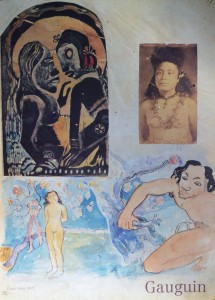 Paul Gauguin cartel original exposición Grand Palais Paris emn 1.989. 70x50 cms (3)