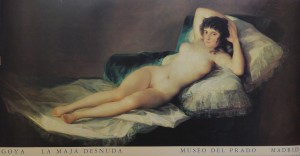 Goya Francisco de, Maja desnuda, reproducción, 95x50 cms (5)