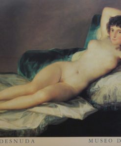 Francisco de Goya , "Maja desnuda" cartel original editado por el Museo del Prado Madrid