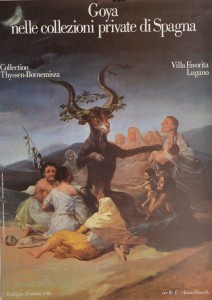 Goya Francisco de , cartel original exposición Goya en las Colecciones privadas, Thyssen Bornemisa, 69x45 cms. 22 (3)