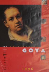 Goya Francisco de cartel original expsición Goya 250 aniversario 98x70 12 (2)