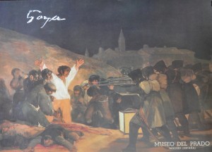 Goya Francisco de los Fusilamientos del 2 de Mayo, reproducción 68x48 18 (2)