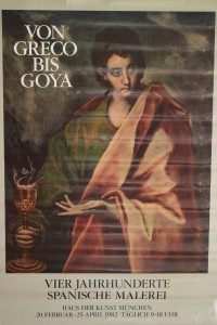 Greco el, cartel original exposición von Greco bis Goya, 84x60 22  (5)