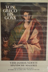 Greco el, cartel original exposición von Greco bis Goya, 84x60 22 (5)