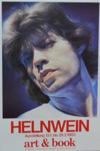Helnwein Gottfried, cartel original, Mick Jagger. 85x59 cms (3)