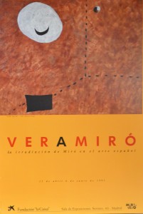 Miró Joan cartel original exposición ver a Miró en 1.993, 63x42 18 (1)