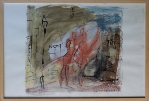 Montesol Javier acuarela papel 40x58 cms. los años 60 (2)