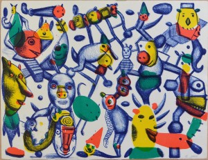 Pagola Javier, Pocería en General, Serigrafía, edición 50 ejemplares, firmada y numerada a lápiz, 50X65 cms (4)