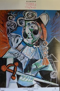 Picasso Pablo cartel original exposición Toros y Toreros en el Museu Picasso Barcelona en 1. 993. El Matador. 98x65 cms (2)