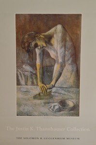 Picasso Pablo, cartel original exposición colección Tannhausser en Solomon Guggenheim Museum 84x56 30 (2)