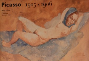 Picasso Pablo, cartel original exposición en Museo Picasso Barcelona en 1.992, 68x98 30 (3)