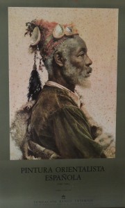 Pintura orientalista española cartel exposición en Fundación Banco Exterior en 1988, 98x60 cms (3)