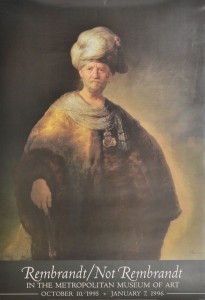 Rembrandt van Rijs, the noble slav, cartel original exposición en el Metropolitan Museum New York 94x65 36 (1)