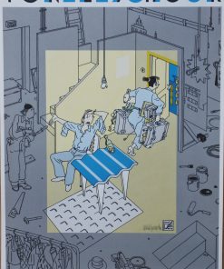 Joost Swarte - "Toneelschuur (Almacén del teatro)" serigrafía, edición limitada y firmada a lápiz