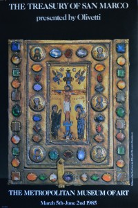Tesoros de San Marco, cartel original exposición en el Metropolitan Museum en 1.985, 75x50 cms (5)