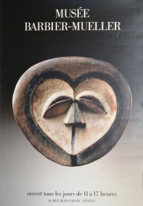 Arte africano, Máscara africana, cartel original Musée Barbier Mueller, Ginebra 57x41 cms. 18 (3)