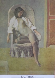 Balthus Balthasar, Nu au repos, Cartel original editado por F. Hazan, 68X48 cms (1)