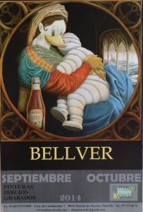 Bellver Fernando, cartel original exposición en El Marco Verde, 48x32 cms (2)