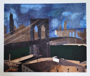 Castillo Jorge, Brooklyn bridge, Urban Landscapes New York City, original pigment ink print, 94x110 cms. 750 (12)