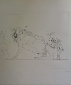 Castillo Jorge - "Personajes de circo" grabado