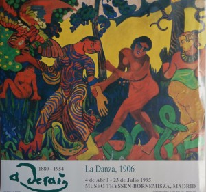 Derain André, la danza, cartel original exposición en el Thyssen-Bornemisza Madrid, 48x50 cms. 18 (3)