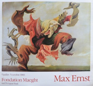 Erns Max, cartel original exposición en la Fondation Maeght en 1983, 60x65 cms. 30 (3)