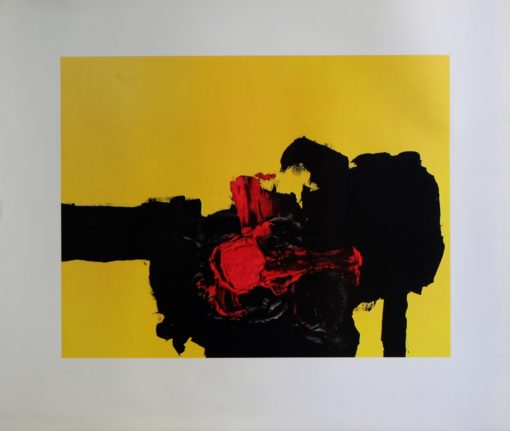 Luis Feito - "Composición número 460-A" cartel reproducción editado por el Museo de Arte abstracto de Cuenca