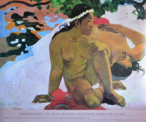 Gauguin Paul, Are you jealous, cartel original exposición en el Metropolitan Museum, 76x89 36 (11)