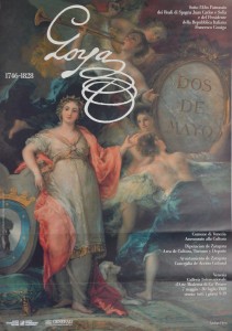 Goya Francisco de  cartel original exposición en Galleria internazionale d´Arte Moderna Venecia, 50x35 cms 18 (2)