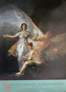 Goya Francisco de , cartel original exposición the Spirit of Enlightment en el Metropolitan Museum New York. 89x64 cms. 30 (1)