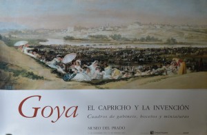 Goya Francisco de, pradera de san Isidro, cartel original exposición El Capricho y la Invención 68x98 26 (6)