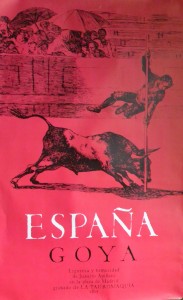 Goya Francisco de, tauromaquia, cartel original promoción España, 99x62 26 (3)