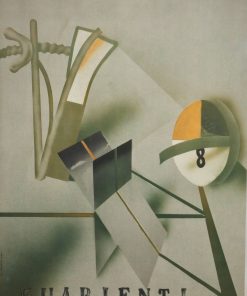 Carlo Guarienti - "Composición" cartel original editado en Italia