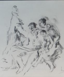 Juan Vicente Barrio, Juanvi - "Dibujando en familia" dibujo carboncillo