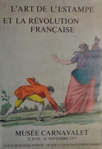 L´Art de l´estampe et la revolution française, cartel original exposición Musée Carnavalet en 1.977, 58x41 22 (3)