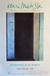 Matisse Henri, cartel original exposición en la Fundación Juan March, 83x54 cms. 18 (1)