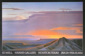 Mell Ed, cartel original exposición en Harris Gallery en 1.982, 91x61 cms. 50 (3)