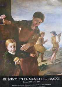 Nuñez de Villavicencio Pedro, Juegos de niños, fragmento, Cartel original exposición el niño en el Museo del Prado, 70x49 18 (2)