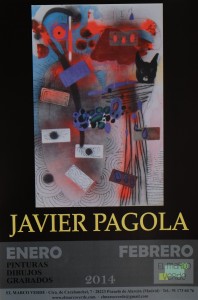 Pagola Javier, cartel original exposición en El Marco Verde, 48x32 cms (1)