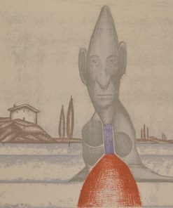 Javier Pagola - "Personaje cabeza picuda" serigrafía