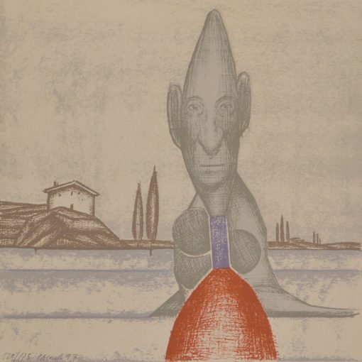 Javier Pagola - "Personaje cabeza picuda" serigrafía