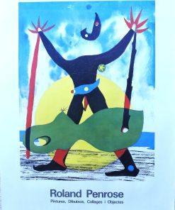 Roland Penrose - "Pintures, dibuixos, collages i objectes" cartel original exposición en Fundación Joan Miró Barcelona en 1.981