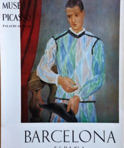 Pablo Picasso - "Arlequin" cartel original editado por el Museo Picasso Barcelona en 1963