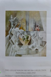 Picasso Pablo, Carafe, Jug & fruit bowl, cartel original exposición en el guggenheim Museum New York, 84x56 cms. 36 (2)